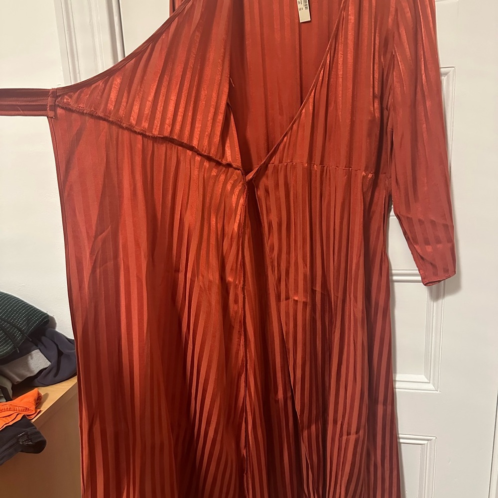 Madewell Rust Long Sleeve Dress - Picture 13 of 15